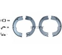 Kit ganasce, Freno stazionamento 91082500 TEXTAR per KIA HYUNDAI