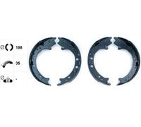Kit ganasce, Freno stazionamento 91083100 TEXTAR per HONDA CR-V II CR-V III