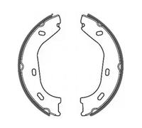 Kit ganasce, Freno stazionamento Assale posteriore con materiale d'attrito ABE