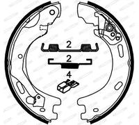 Kit ganasce, Freno stazionamento FSB4062 FERODO per LAND ROVER DISCOVERY III