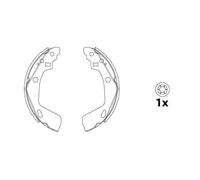Kit ganasce, Freno stazionamento GS8865 TRW per JEEP GRAND CHEROKEE I CHEROKEE