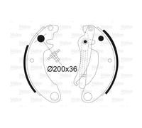 Kit Ganasce Freno Valeo 562098 per Citroën Assale Anteriore