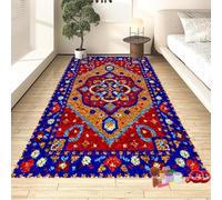 Kit Gancio di Chiusura per Adulti, Kit Cuscino Gancio di Chiusura per Moquette Fai-da-Te, Kit per La Produzione di Tappeti all'Uncinetto, Ricamo per Tappeti all'Uncinetto, K, Color-1, 38 x 52 cm