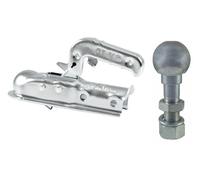 KIT GANCIO TRAINO TESTINA E PERNO PER CARRELLINI APPENDICE RIMORCHIO ATTACCO