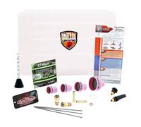 Kit Gas Lens Arc-Zone MonsterCup Pro Kit Torcia Saldatura TIG 17-18-26 + Access.