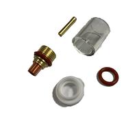 Kit Gas Lens Ugello 25 mm Pyrex Trasparente per Saldatura TIG Risparmio Gas Argo