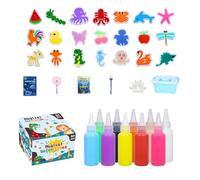 Kit Gel Acqua, Perline Gel Colorate Per Gioco Creativo, 12 Forme Di Stampo Per Artigianato Divertente, Kit Attività Sensoriali, Perline D'acqua Non Tossiche, Esperienza D'Arte B