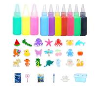 Kit Gel Acqua, Perline Gel Colorate Per Gioco Creativo, 12 Forme Di Stampo Per Artigianato Divertente, Kit Attività Sensoriali, Perline D'acqua Non Tossiche, Esperienza D'Arte B