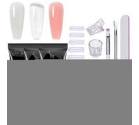 Kit Gel per Ricostruzione Unghie | Set Completo Per Estensione Unghie,Bellezza per Casa Sposa Salone Matrimonio Feste Vacanze Spa
