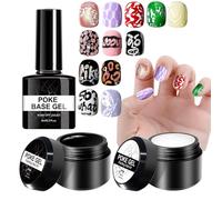 Kit Gel Per Unghie 3 Pezzi A Lunga Durata | Smalto Gel Per Unghie Con Design A Pizzo Per Casa E Salon, Per Natale E Compleanno, Per Disegno E Pittura, Per Donne,