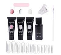 Kit Gel per Unghie | Manicure con 3 Colori e Inclusa | Forme per Allungamento Unghie con Gel | Per Professionisti Principianti Donne Fidanzata Salone di Casa e Studio
