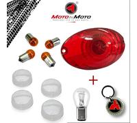 KIT GEMME FRECCE TRASPARENTI STOP ROSSO +LAMPADINE APRILIA SCARABEO 50 1993 1994