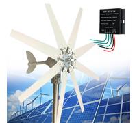Kit generatore di turbina eolica, 120 W con regolatore MPPT, levitazione magnetica, mulino a vento a 8 pale, per uso domestico, 48 V
