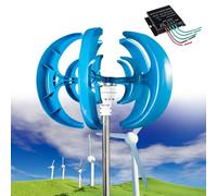 Kit generatore di turbina eolica da 12000 W, 12 V/24 V/48 V, sistema di alimentazione a 5 pale verticale e orizzontale per casa, barca, marina, illuminazione stradale e soluzioni di monitoraggio
