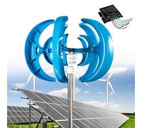 Kit generatore di turbina eolica da 12000 W, 12 V/24 V/48 V, sistema di alimentazione eolica verticale con controller per barche, cabine, case mobili e terrazze, soluzione ecologica per energie