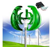 Kit generatore di turbina eolica da 12000 W, design verticale a 5 pale da 12 V/24 V/48 V, generatore di corrente alternata trifase, avvio a bassa velocità del vento, ideale per soluzioni energetiche