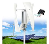 Kit generatore di turbina eolica, elica verticale portatile, generatore di energia eolica a 3 pale con regolatore di carica per energia industriale domestica e nautica