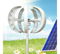 Kit generatore di turbina eolica Orizzontale CA con regolatore di Carica, Kit generatore di turbina eolica ad ASSE Verticale da 600 W, Design a Lanterna a 5 Pale da 12/24 V con regolatore di