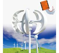 Kit generatore di turbina eolica Orizzontale CA con regolatore di Carica, turbina eolica Verticale da 4000 W 12 V/24 V/48 V - Kit generatore a Magnete Permanente CA trifase a 5 Pale con rego