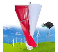 Kit generatore di turbina eolica verticale, 12000 W, 12 V/24 V/48 V, 2 pale, albero a levitazione magnetica elicoidale con regolatore MPPT, ideale per uso domestico e in fabbrica