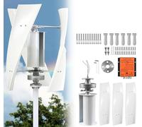 Kit generatore di turbina eolica verticale 2000W/3000W, generatore a elica a 3 pale con regolatore di carica per energia marina, camper, casa e industriale, 12 V