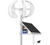Kit generatore di turbina eolica verticale da 3000 W/4000 W/5000 W, 5 pale 12 V/24 V/48 V con controller per ricarica di energia rinnovabile e generazione di energia efficiente