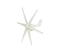 Kit generatore Eolico 6000W Piccolo generatore Eolico Domestico generatore di Turbine eoliche Adatto for lampioni, monitoraggio Barca Gratuita 10kw 10000W con Controller(Black,Without Controller_48V)