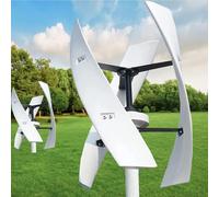 Kit generatore Eolico a turbina Verticale a elica - Sistema di Alimentazione a levitazione Magnetica da 12 V e 9000 W con 3 Pale per Barche, Gazebo, Case, aziende e Uso Industriale.