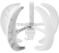 Kit generatore Eolico ad ASSE Verticale da 400 W-1200 W - 12 V/24 V, Design a 5 Foglie, Ideale per Giardino e Barca, Include Controller per Una Produzione energetica efficiente
