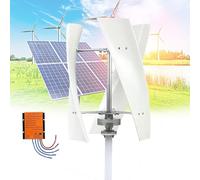 Kit generatore Eolico con regolatore di Carica, generatore a turbina Verticale, Kit generatore Eolico Verticale per casa e Azienda - Potente Mulino a Vento con regolatore per l'alimentazione