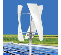 Kit generatore Eolico con regolatore di Carica, generatore a turbina Verticale, Kit generatore Eolico Verticale Portatile con regolatore MPPT - Soluzione efficiente di energia rinnovabile PE