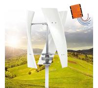 Kit generatore Eolico con regolatore di Carica, generatore a turbina Verticale, Kit generatore Eolico ad ASSE Verticale con regolatore di Carica, Soluzione di energia rinnovabile Ecologica p