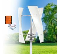 Kit generatore Eolico con regolatore di Carica, generatore a turbina Verticale, turbina eolica Verticale, generatore Elettrico a levitazione Magnetica con Albero elicoidale e regolatore - S