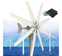 Kit generatore eolico con regolatore ibrido MPPT per casa, monitoraggio, lampione, barca e sistemi solari