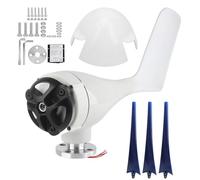 Kit generatore eolico da 200 W Aerogeneratore a 3 pale ad alta efficienza con controller per barche Terrazze Cabine Case mobili 12 V 24 V 48 V Opzionale Blu Nero Lega di plastica (12V)