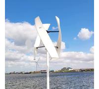 Kit generatore Eolico Verticale a 3 Pale con centralina di Controllo: Soluzione efficiente per l'energia eolica in casa, imbarcazioni, Illuminazione Stradale e sistemi energetici off-Grid.