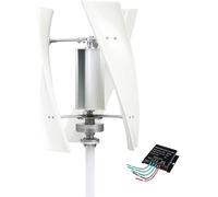 Kit generatore eolico verticale a levitazione magnetica ad alta efficienza da 10000 W/12000 W con regolatore MPPT, silenzioso, 12 V/24 V/48 V/220 V per uso domestico, camper e nautico (10000 W, 48 V)