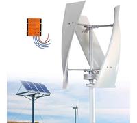 Kit generatore Eolico Verticale da 13000 W - Regolatore MPPT da 12 V/24 V/48 V per Uso Marittimo, Camper e Domestico - Soluzione efficiente per l'energia eolica per la Vita Fuori dalla Rete