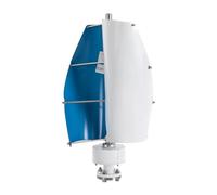 Kit generatore Eolico Verticale da 4500 W - Sistema Eolico a magneti permanenti a 2 Pale per soluzioni ibride di energia eolica e Solare