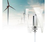 Kit generatore Eolico Verticale da 6 kW per Uso Domestico, Sistema Eolico da Tetto 12 V/24 V con Controller, Soluzione efficiente per Le Energie rinnovabili