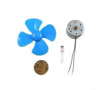 Kit Generatore Eolico Verticale DIY 0.55W Modello Didattico | Potenza 0.55W, tensione 0-5.5V, per ideale per lezioni per fisica, montaggio per facile, componenti sicuri