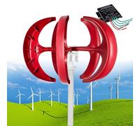 Kit generatore Eolico Verticale per Basse velocità del Vento con regolatore - Soluzione Ideale per Energie rinnovabili per casa, Barca e Camper.