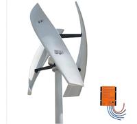 Kit generatore Eolico Verticale per Uso Domestico - Apparecchiatura efficiente per la Produzione di energia rinnovabile, Soluzione elettrica Ecologica