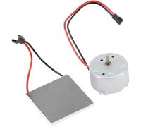 Kit generatore termoelettrico con ventola per stufa a legna con conversione efficiente del calore all'elettricità e struttura in metallo, per la maggior parte dei modelli di camini, argento (E)
