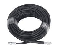 Kit Getto Fognario da 50 Piedi per Idropulitrice Ad Alta Pressione 5800PSI M22 a 1/4 NPT Set di Ugelli per Tubi di Scarico Rotanti a Montaggio Rapido per Uso Commerciale e Residenziale