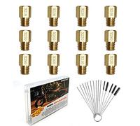 Kit Getto Principale Compatibile, 12 Pcs Set di ugelli per carburatore, Getti Carburatore,210 220 230 240 250 260 270 280 290 300 310 320 Cura della Motocicletta A PWK PE CVK