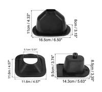 Kit ghette nere 3 per Land Rover per serie 2A e per serie 3 DA2466 montaggio