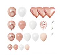 Kit ghirlanda di palloncini in oro rosa da 154 pezzi, palloncini con coriandoli a forma di cuore in oro rosa for decorazioni for feste di compleanno, matrimoni, addio al nubilato e baby shower.