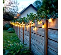 Kit Ghirlanda Luci per Esterni IP44 10m Nero + 10 Lampadine Filamento LED B22