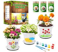 Kit Giardinaggio Bambini Laboratorio dei Fiori Kit Piante Bambini Gioco Crea